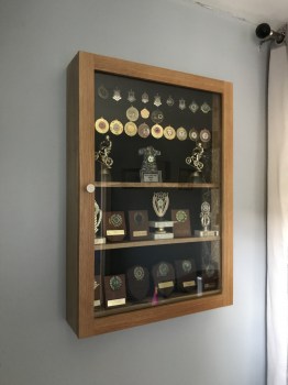 Hand Made Solid Oak Trophy Cabinet_1